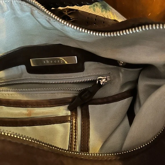 Theory dark brown leather bag - Picture 2 of 5